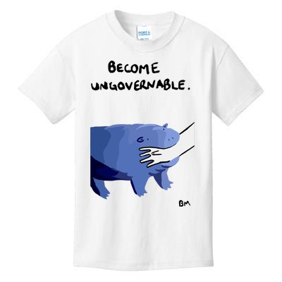 Become Ungovernable Moo Deng Kids T-Shirt