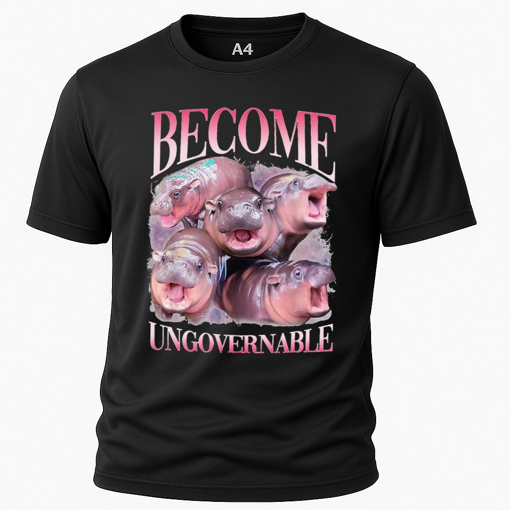 Become Ungovernable Moo Deng Funny Baby Hippo Performance Shirt