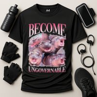 Become Ungovernable Moo Deng Funny Baby Hippo Performance Shirt