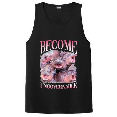Become Ungovernable Moo Deng Funny Baby Hippo PosiCharge Competitor Tank