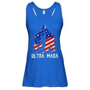 Bigfoot Ultra Maga Usa Flag For Sasquatch Trump Lover 2024 Gift Ladies Essential Flowy Tank