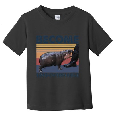 Become Ungovernable Moo Deng Cute Baby Hippo Funny Hippo Gift Toddler T-Shirt