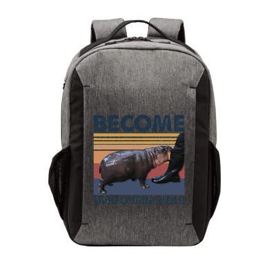 Become Ungovernable Moo Deng Cute Baby Hippo Funny Hippo Gift Vector Backpack