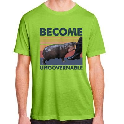 Become Ungovernable Moo Deng Cute Baby Hippo Funny Hippo Adult ChromaSoft Performance T-Shirt