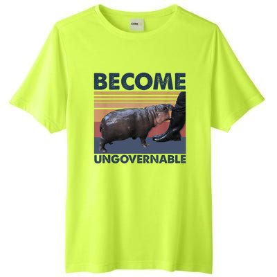 Become Ungovernable Moo Deng Cute Baby Hippo Funny Hippo Tall Fusion ChromaSoft Performance T-Shirt