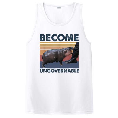 Become Ungovernable Moo Deng Cute Baby Hippo Funny Hippo PosiCharge Competitor Tank