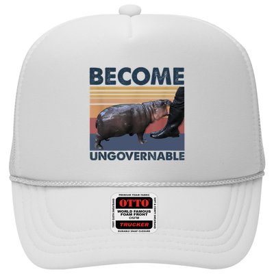 Become Ungovernable Moo Deng Cute Baby Hippo Funny Hippo Trucker Hat
