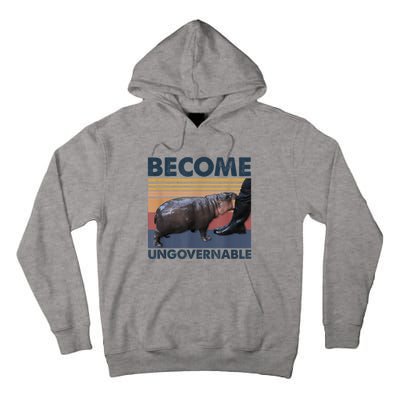 Become Ungovernable Moo Deng Humor Tall Hoodie