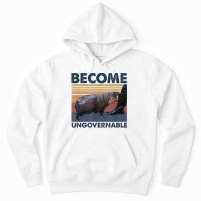 Become Ungovernable Moo Deng Humor Hoodie