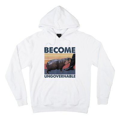 Become Ungovernable Moo Deng Humor Hoodie