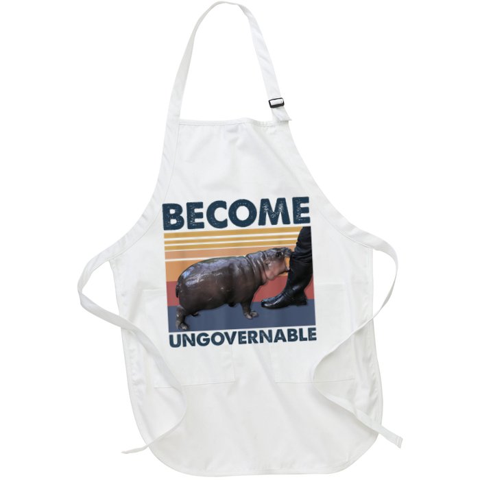 Become Ungovernable Moo Deng Humor Apron