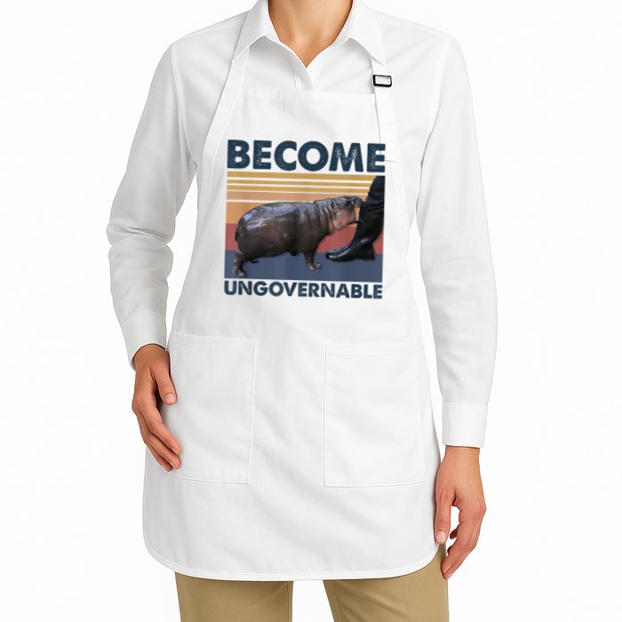 Become Ungovernable Moo Deng Humor Apron
