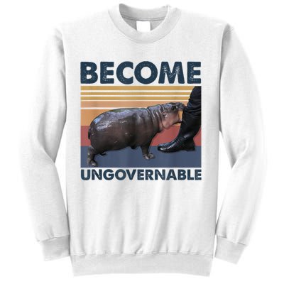 Become Ungovernable Moo Deng Humor Sweatshirt