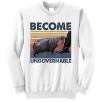 Become Ungovernable Moo Deng Humor Sweatshirt