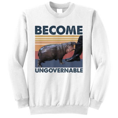 Become Ungovernable Moo Deng Humor Sweatshirt