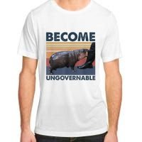 Become Ungovernable Moo Deng Humor Adult ChromaSoft Performance T-Shirt