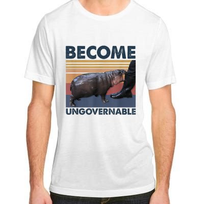 Become Ungovernable Moo Deng Humor Adult ChromaSoft Performance T-Shirt