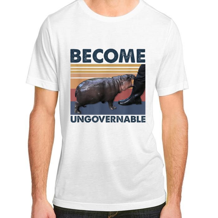 Become Ungovernable Moo Deng Humor Adult ChromaSoft Performance T-Shirt