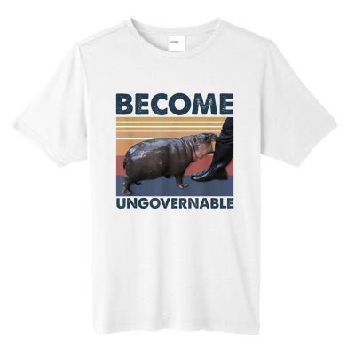 Become Ungovernable Moo Deng Humor Tall Fusion ChromaSoft Performance T-Shirt