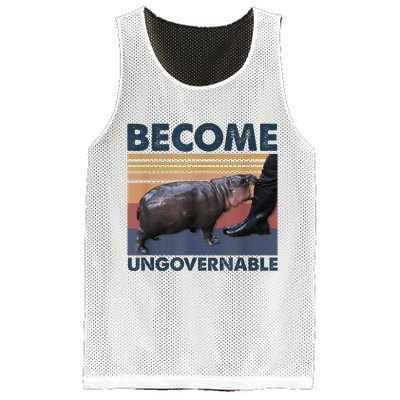 Become Ungovernable Moo Deng Humor Mesh Reversible Basketball Jersey Tank