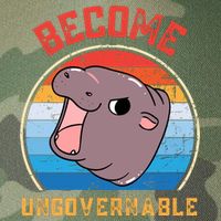 Become Ungovernable Moo Deng Legacy Tie Dye Trucker Hat