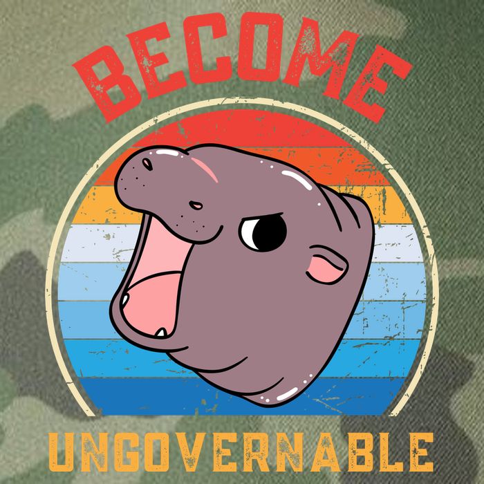 Become Ungovernable Moo Deng Legacy Tie Dye Trucker Hat