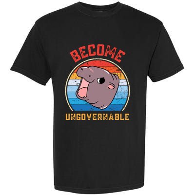 Become Ungovernable Moo Deng Garment-Dyed Heavyweight T-Shirt