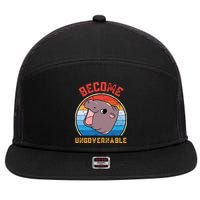Become Ungovernable Moo Deng 7 Panel Mesh Trucker Snapback Hat