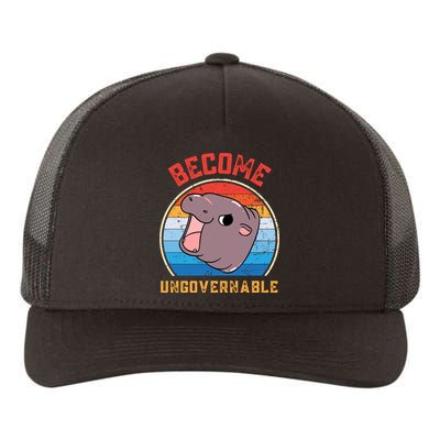 Become Ungovernable Moo Deng Yupoong Adult 5-Panel Trucker Hat