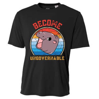 Become Ungovernable Moo Deng Cooling Performance Crew T-Shirt