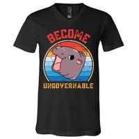 Become Ungovernable Moo Deng V-Neck T-Shirt