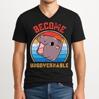 Become Ungovernable Moo Deng V-Neck T-Shirt
