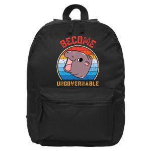 Become Ungovernable Moo Deng 16 in Basic Backpack