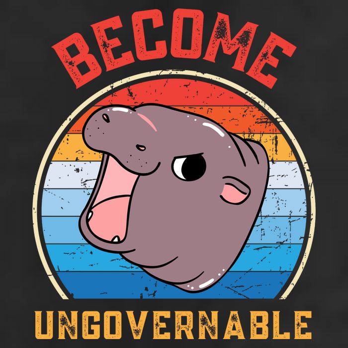 Become Ungovernable Moo Deng 12oz Stainless Steel Coffee Mug
