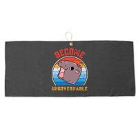 Become Ungovernable Moo Deng Large Microfiber Waffle Golf Towel