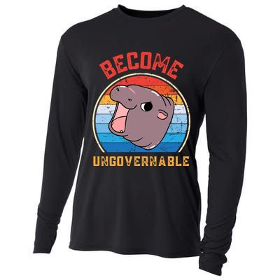 Become Ungovernable Moo Deng Cooling Performance Long Sleeve Crew