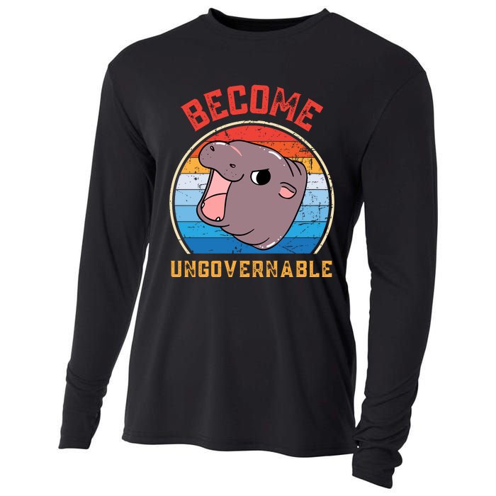 Become Ungovernable Moo Deng Cooling Performance Long Sleeve Crew