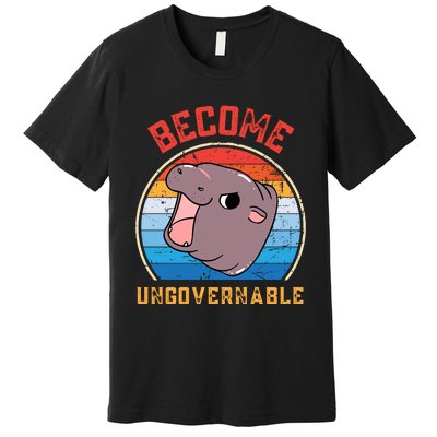 Become Ungovernable Moo Deng Premium T-Shirt