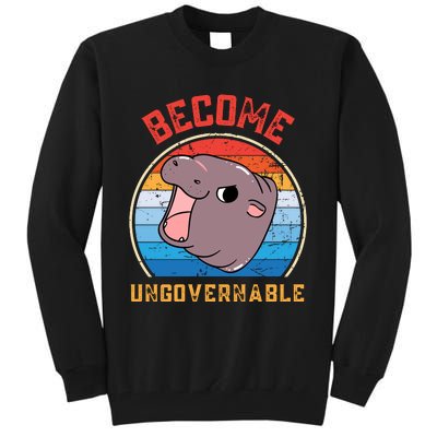 Become Ungovernable Moo Deng Tall Sweatshirt