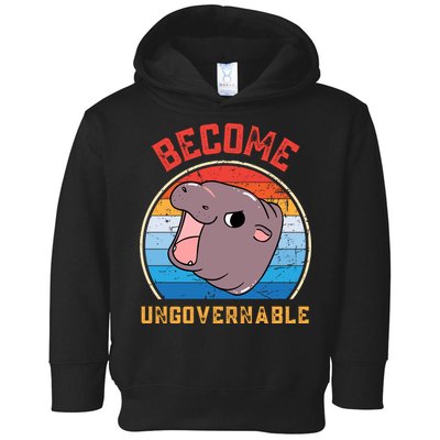 Become Ungovernable Moo Deng Toddler Hoodie