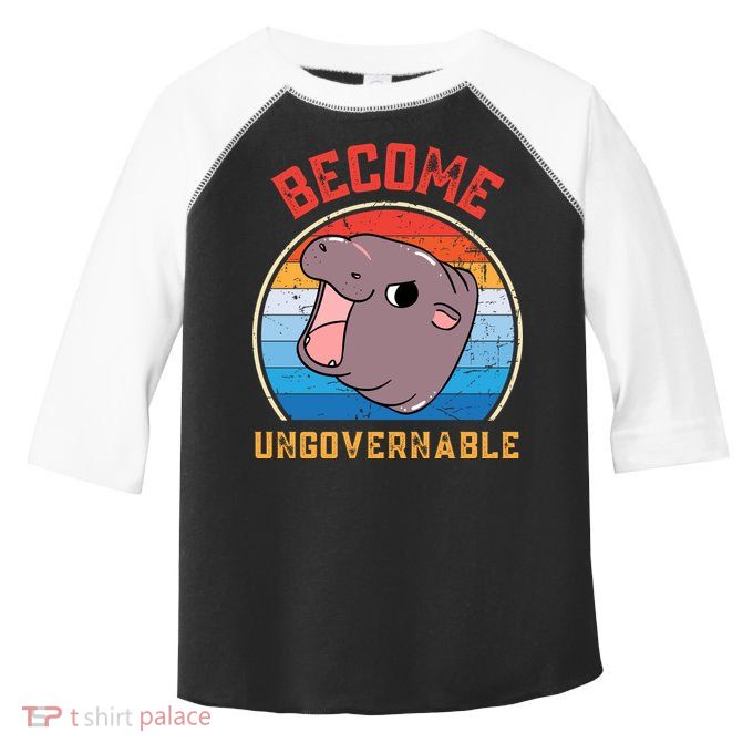 Become Ungovernable Moo Deng Toddler Fine Jersey T-Shirt