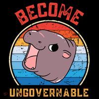 Become Ungovernable Moo Deng Toddler Fine Jersey T-Shirt