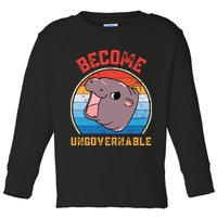 Become Ungovernable Moo Deng Toddler Long Sleeve Shirt