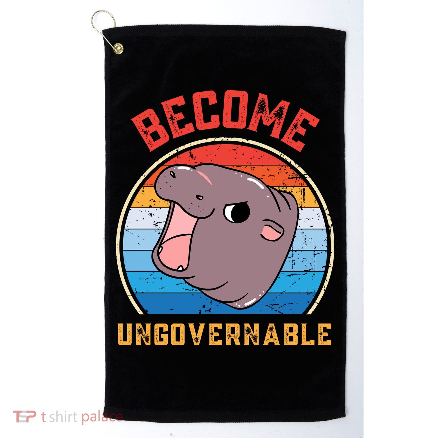 Become Ungovernable Moo Deng Golf Towel