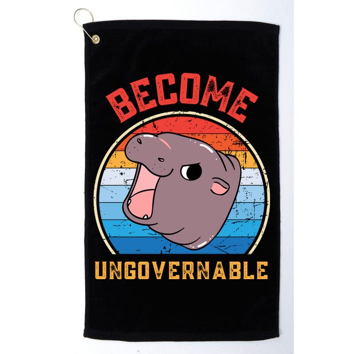 Become Ungovernable Moo Deng Golf Towel