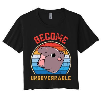 Become Ungovernable Moo Deng Crop Top