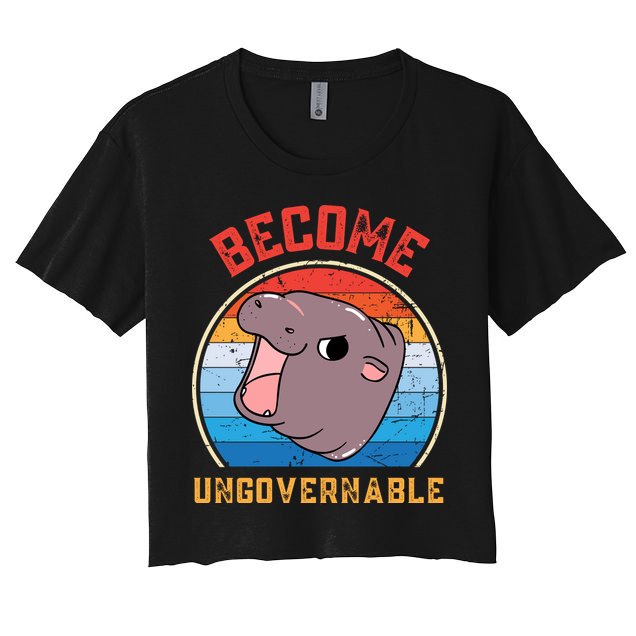 Become Ungovernable Moo Deng Crop Top