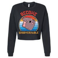 Become Ungovernable Moo Deng Cropped Pullover Crew