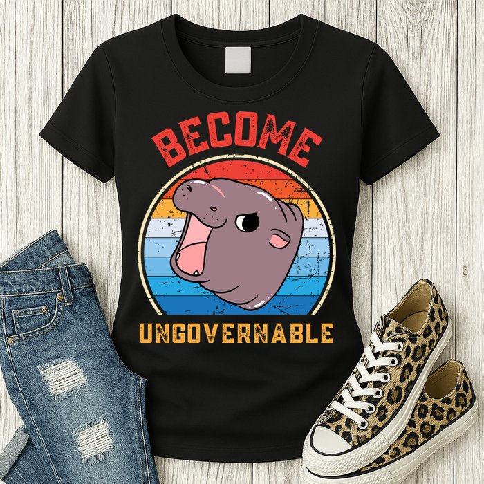 Become Ungovernable Moo Deng Womens T-Shirt