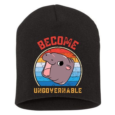 Become Ungovernable Moo Deng Short Acrylic Beanie